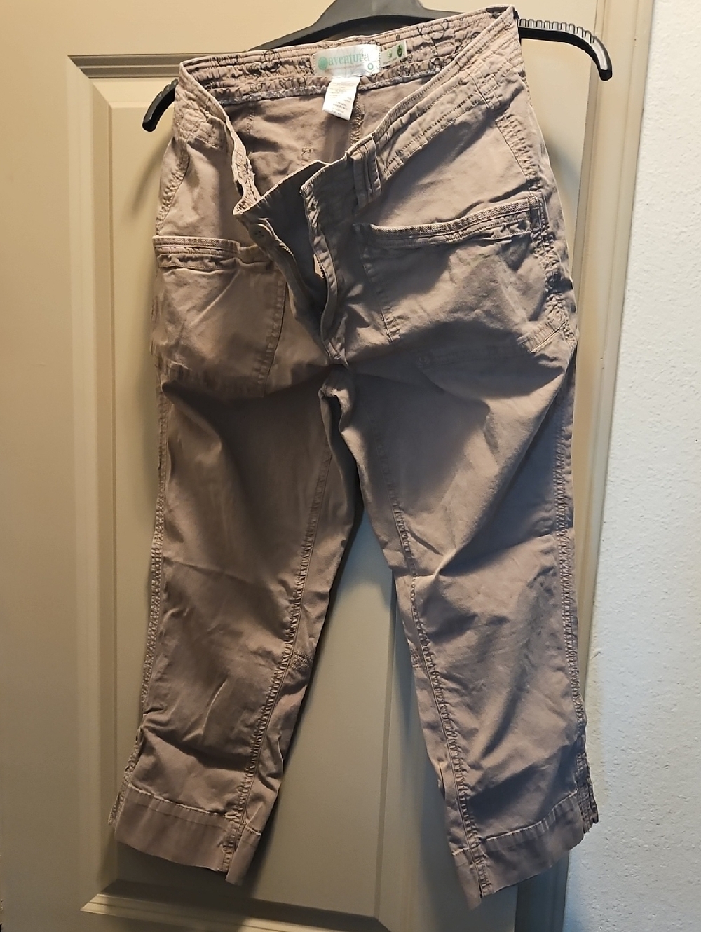 Aventura Light Taupe Waistband Detail Organic Cotton Pants